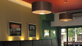 Interior colour design restaurant