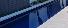 Exterior colour designer fencing and pool